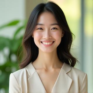 Portrait of Ayumi Lee, workshop assistant and English liaison at Shinsei Hana