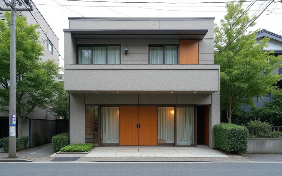 Exterior view of the Shinsei Hana studio building, nestled in a tranquil Setagaya neighborhood
